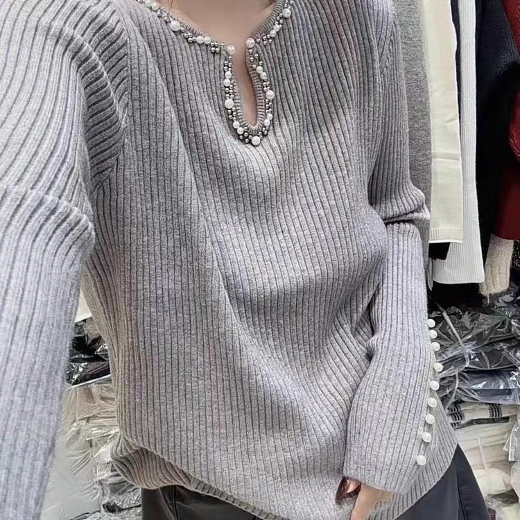 时尚女装圆领毛衫421-13