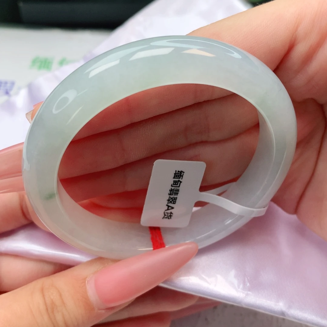 未镶嵌手镯翡翠正圈56