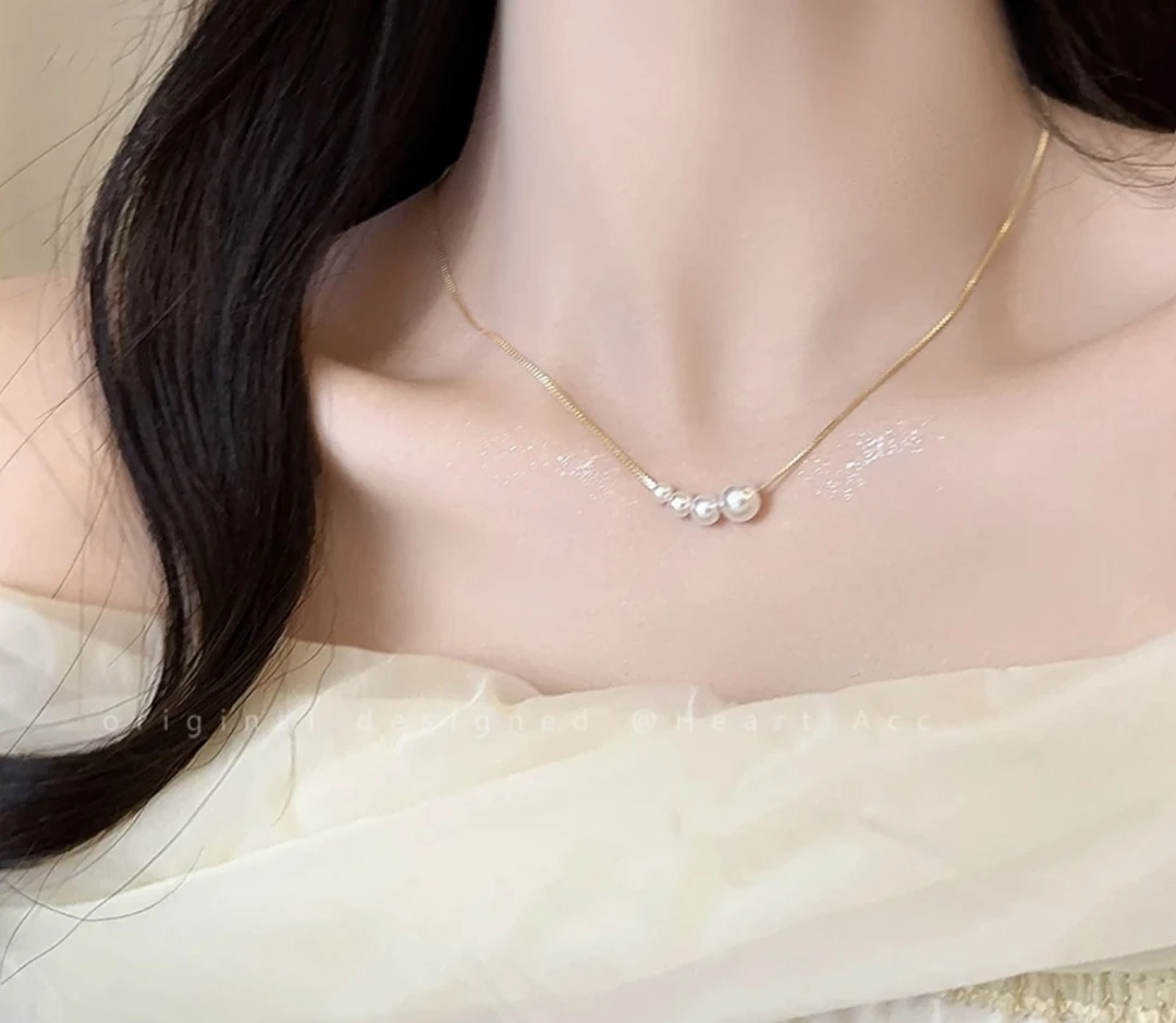 合金项链 598项链 轻奢 锁骨项链yw598（无礼盒）