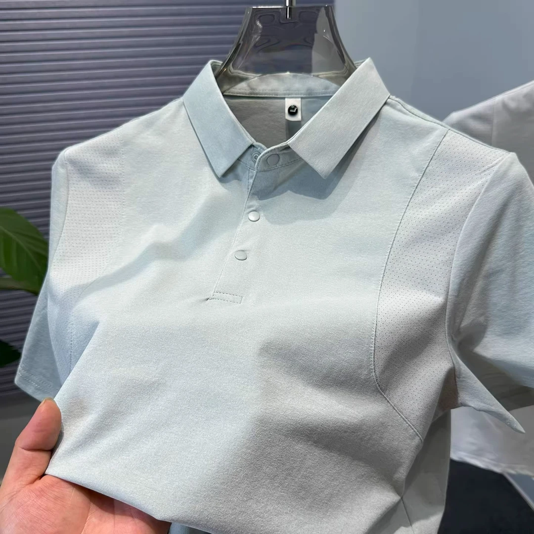 【甄选面料】户外运动polo衫轻奢男士夏季舒适百搭商务翻领短袖T恤