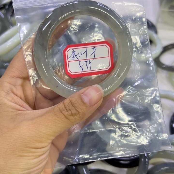 我***旭蛇纹石玉合金手镯