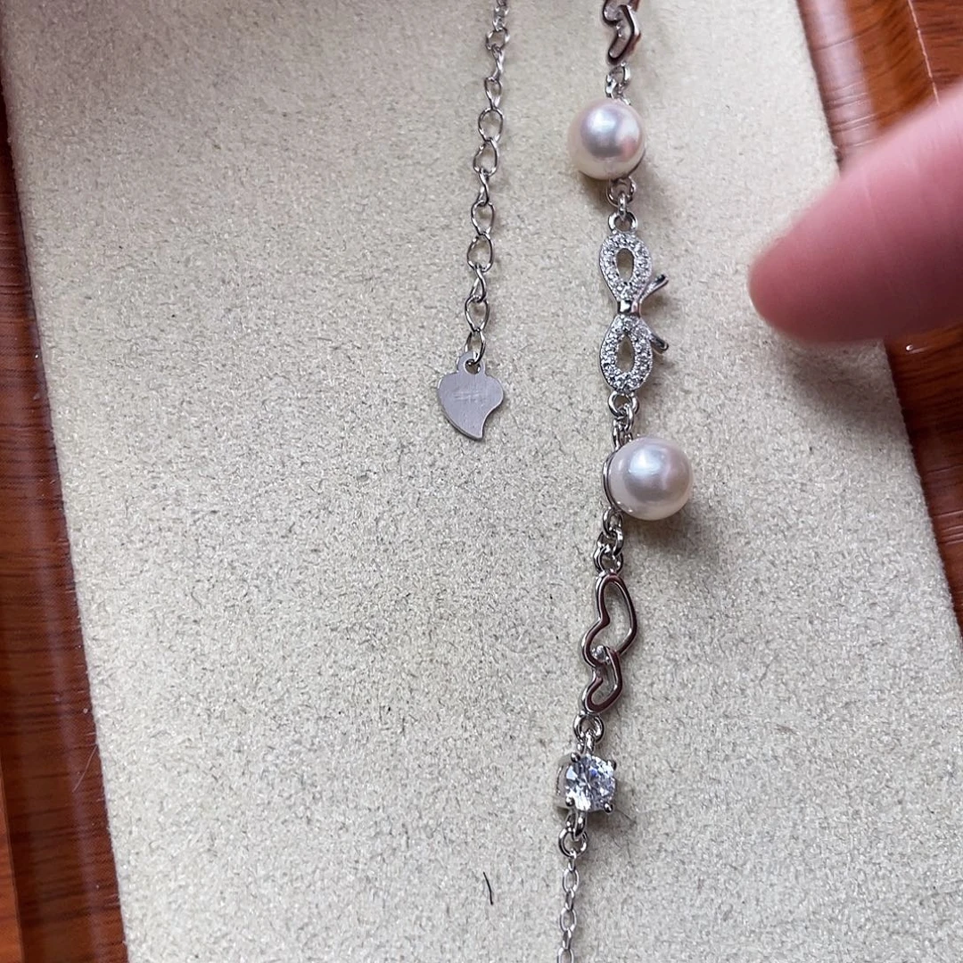 海水珍珠银S925镶嵌吊坠(不含链)