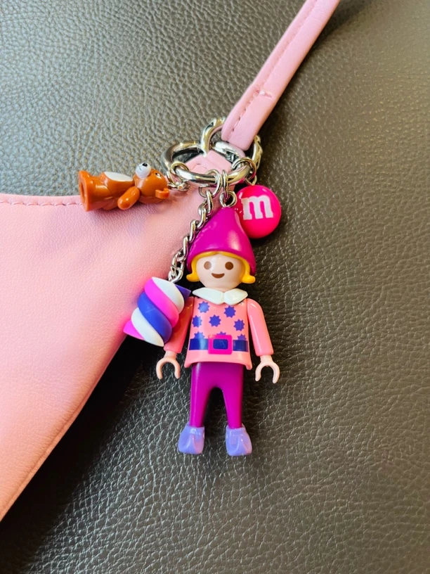 samayu同款摩比Playmobil德国手机挂饰手机链包包挂件 钥匙扣