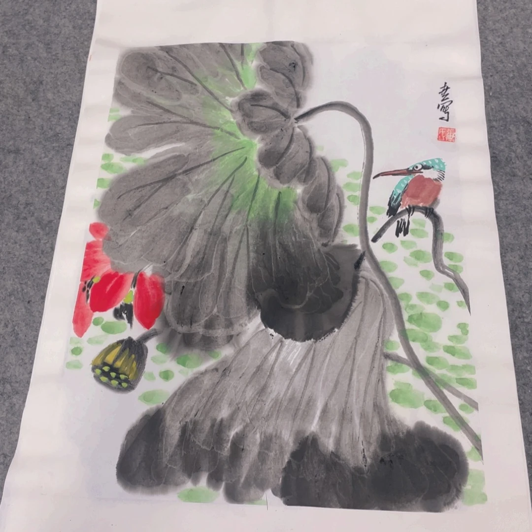 国画1.4平尺纯手绘国画作品