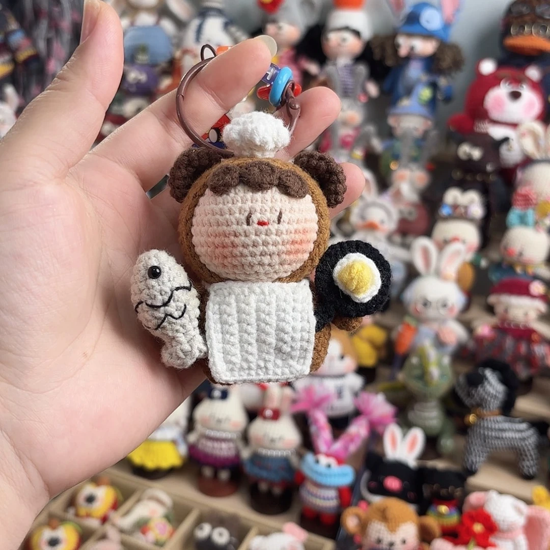 厨师崽崽挂件摆件