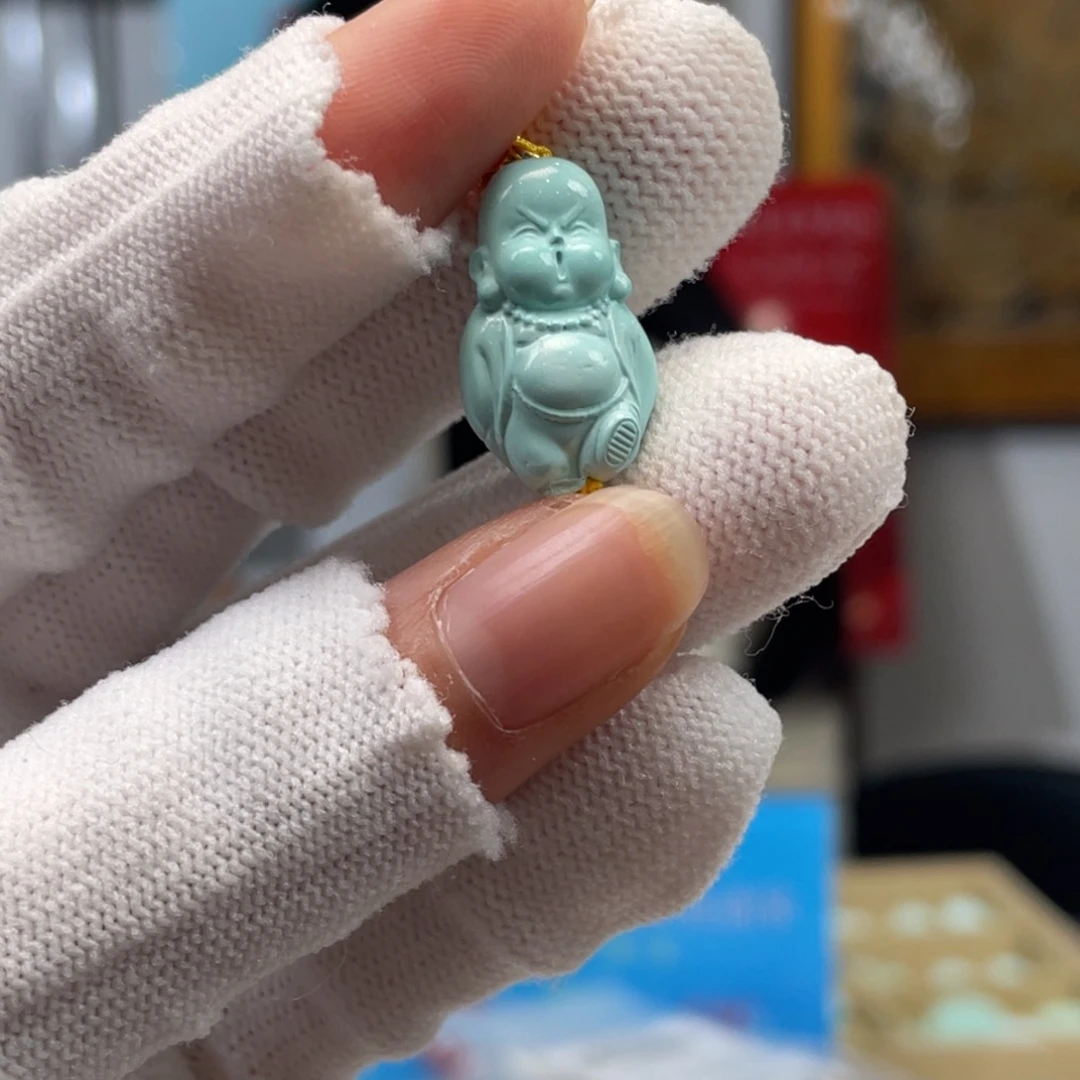 绿松石未镶嵌挂件