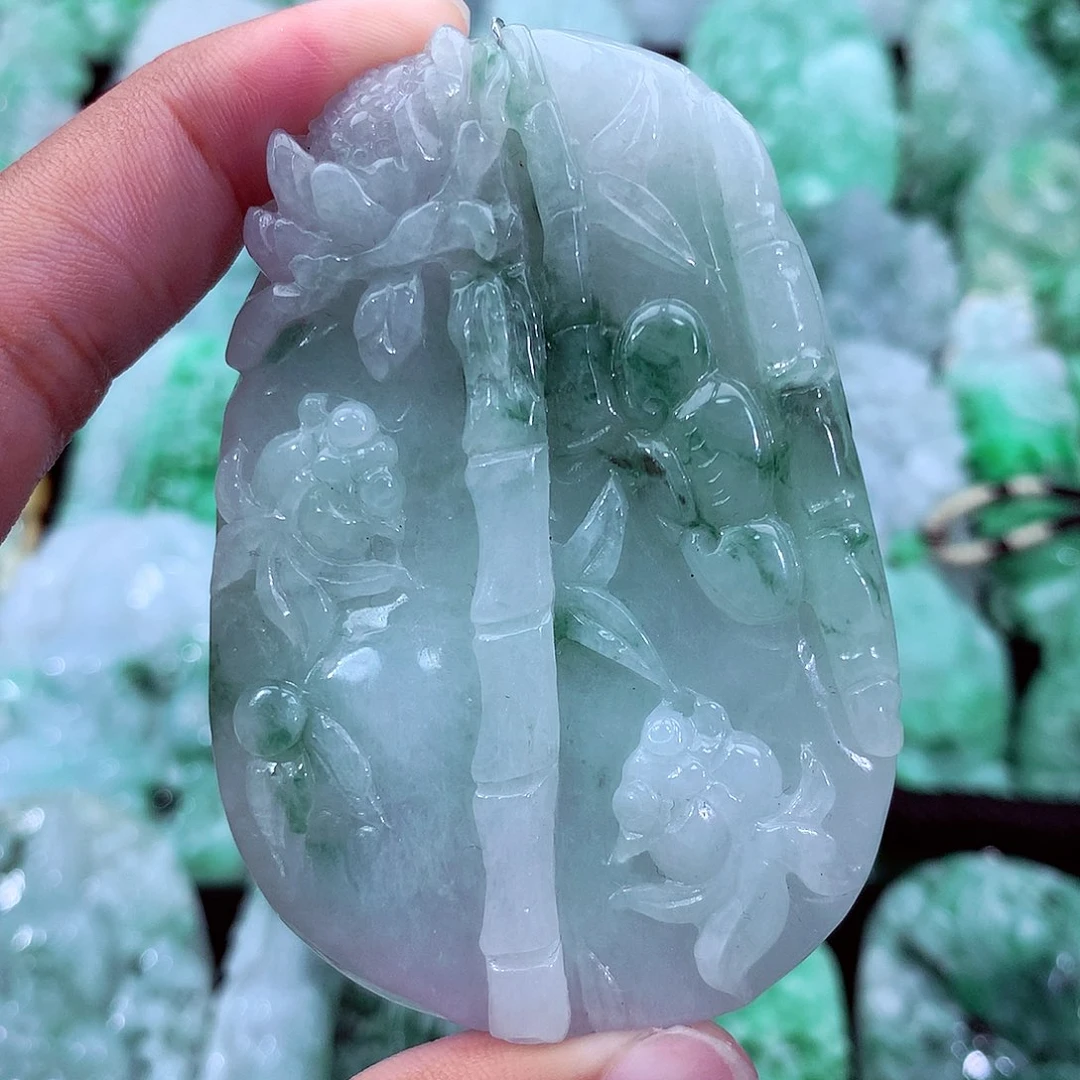 翡翠未镶嵌吊坠(不含链)