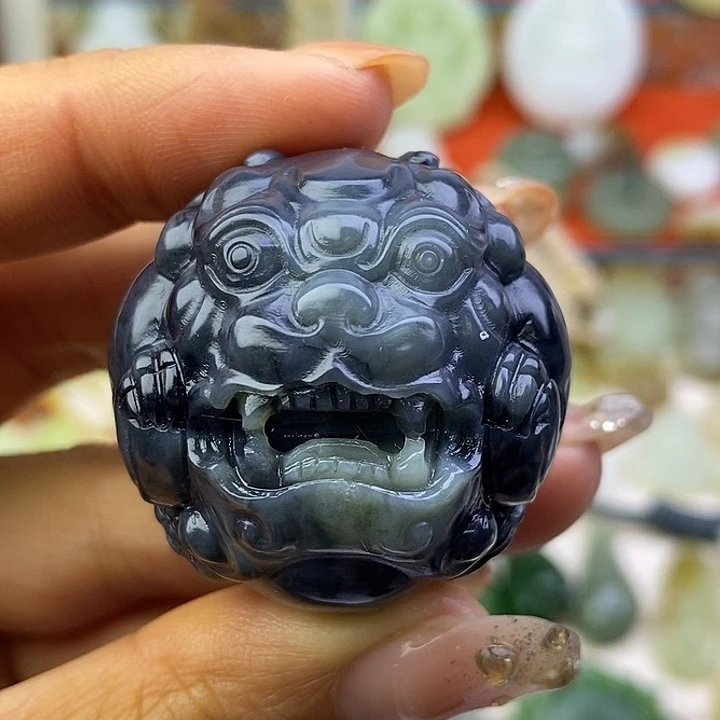 和田玉未镶嵌颈饰貔貅圆形