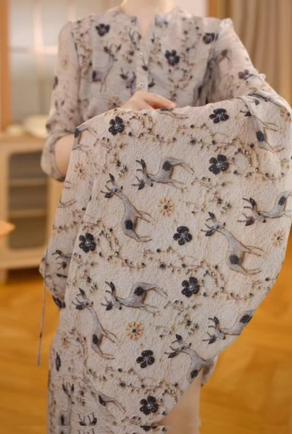 【77】洋气修身福鹿浪漫气质夏季时尚法式女装连衣裙