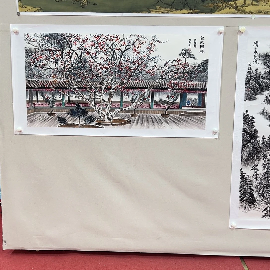 国画张郎郎老师艺术精品