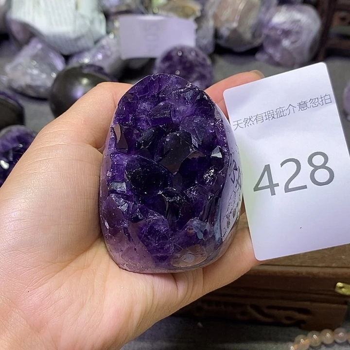 紫晶珠宝半成品未镶嵌