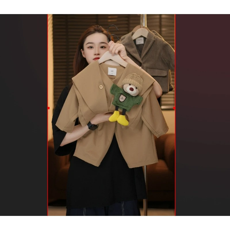 2024秋季新款长袖复古男孩时尚小狗上衣韩版儿童春秋款套装25063