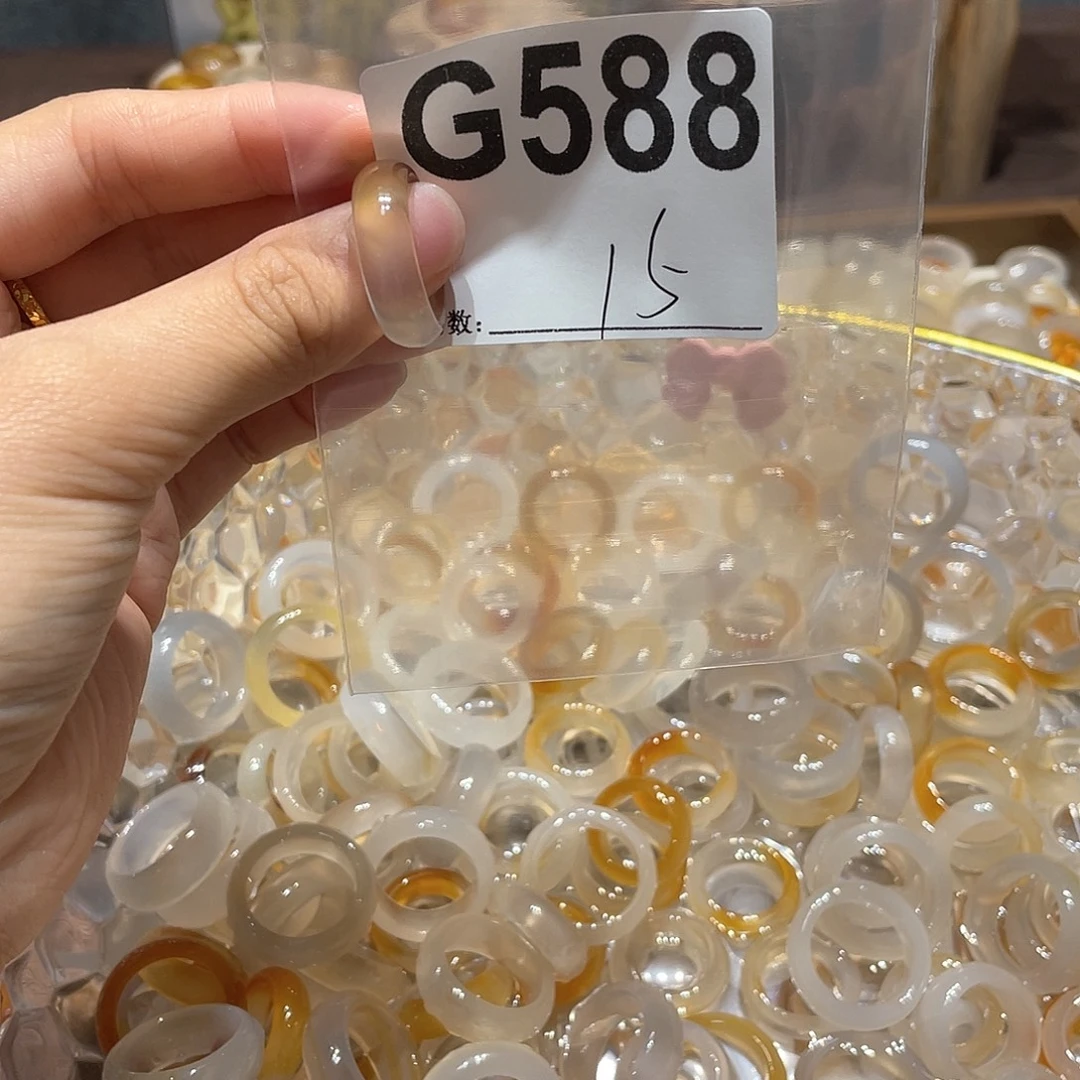 玛瑙/玉髓未镶嵌戒指588