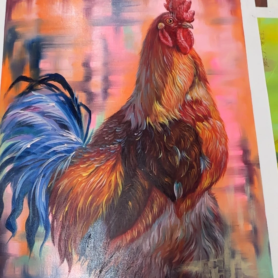 油画你在我心里是个很