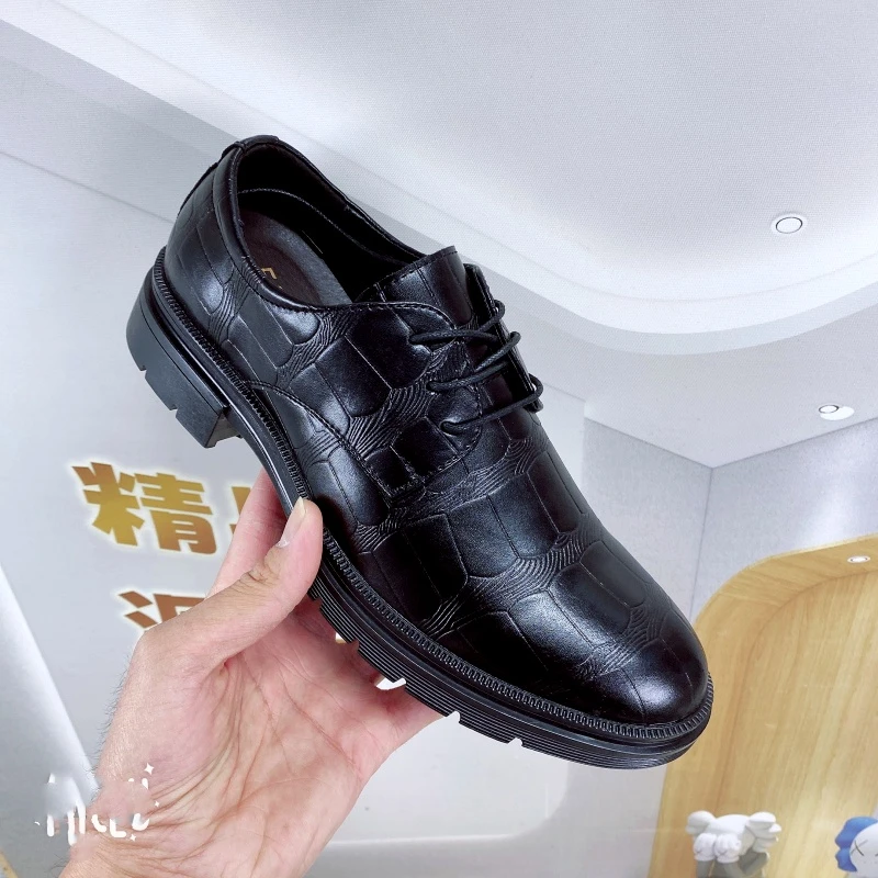 【断码】男士商务皮鞋系带百搭休闲正装鞋1025