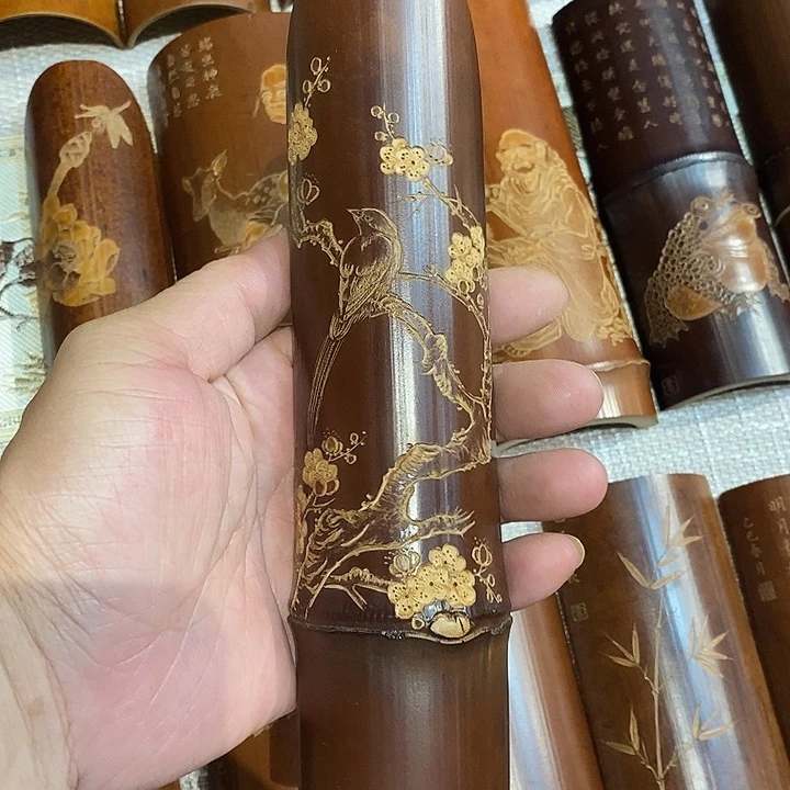 牛***牛老煤竹手工雕刻茶则