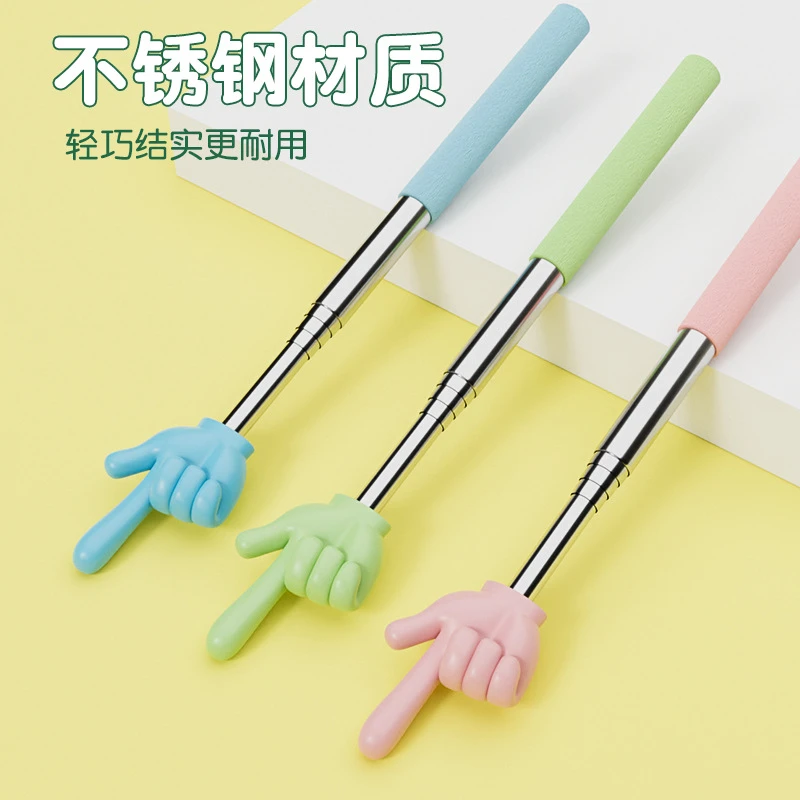 指读棒老师阅读手指可伸缩杆小手指阅读指读伸缩教鞭手指点读