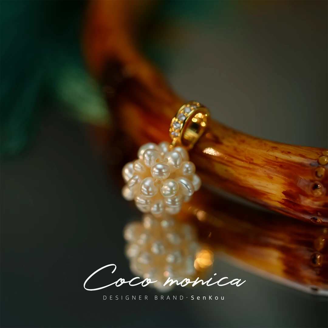 【小霞珠宝】吊坠气质轻奢时尚百搭小众简约设计师镶嵌 WE299