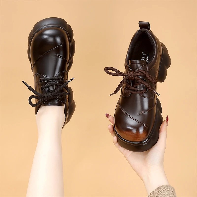 厚底韩版乐福鞋女2025年春季新款英伦时尚百搭单鞋软底显瘦小皮鞋