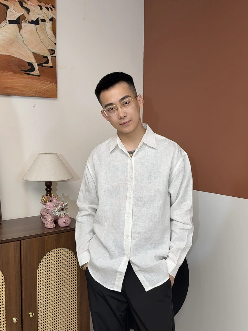 【定做私服】高品质纯亚麻长袖衬衫