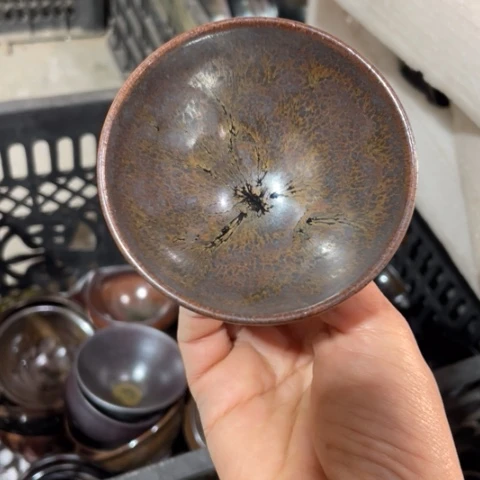 茶盏建阳建盏微瑕束口