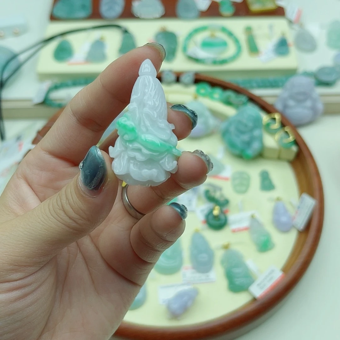 翡翠未镶嵌吊坠(不含链)