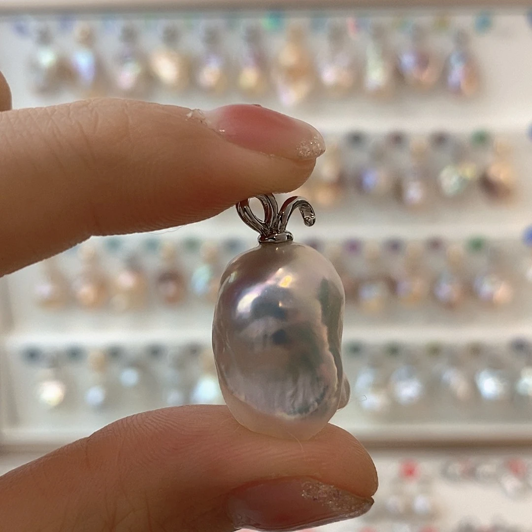 淡水珍珠颈饰银S925镶嵌