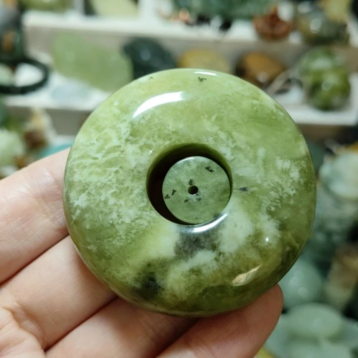 岫玉平安扣未镶嵌