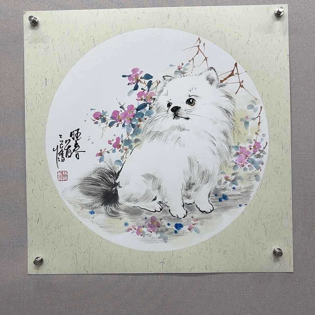 国画艺术家真人手绘
