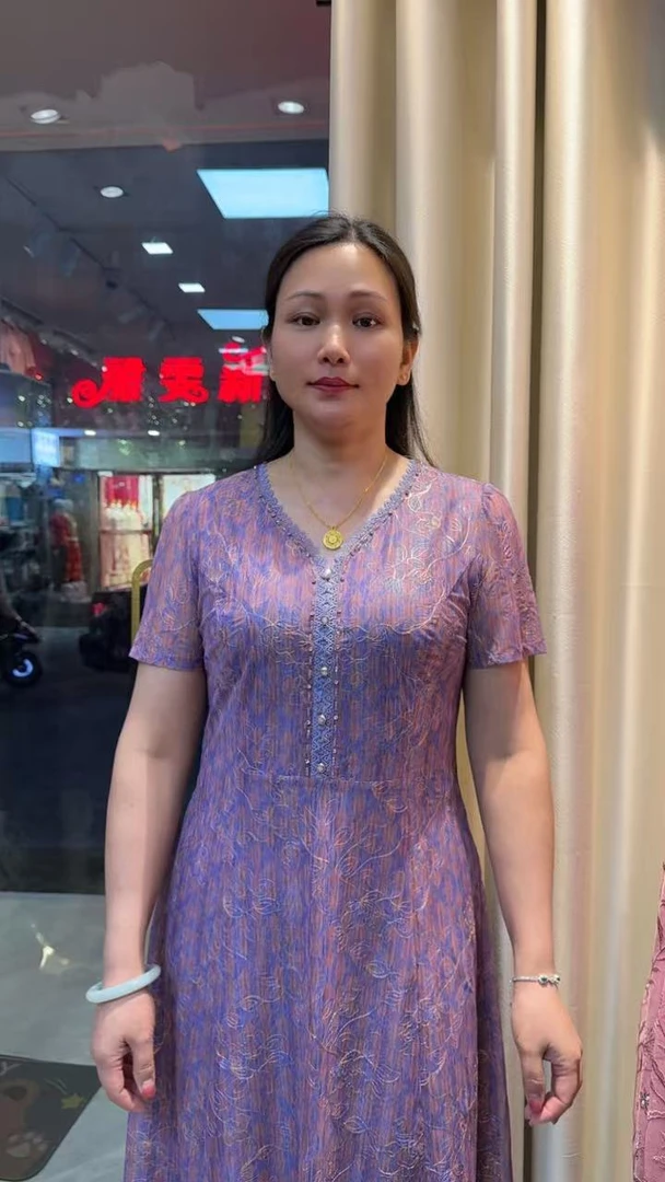 夏季新款显瘦修身印花通勤洋气A字连衣裙