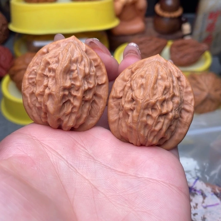 把件文玩核桃大红袍 38微修