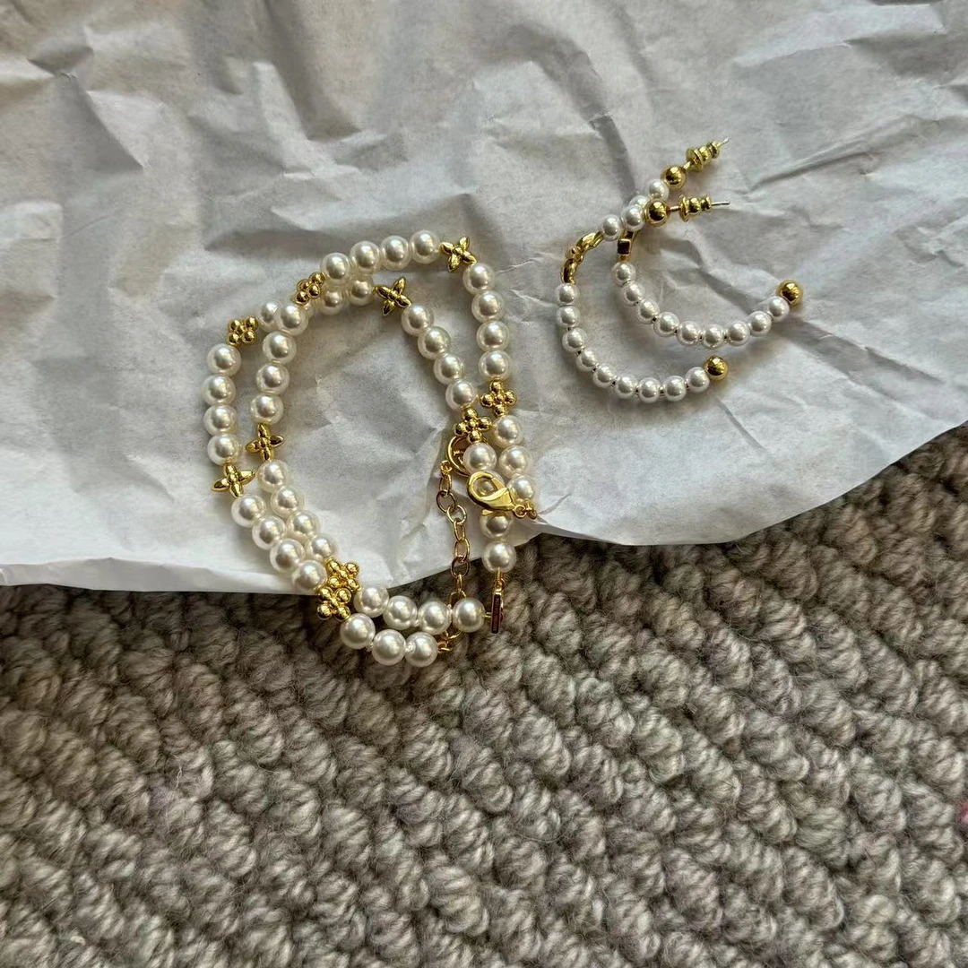 【花花严选】简约时尚四叶草珍珠配饰