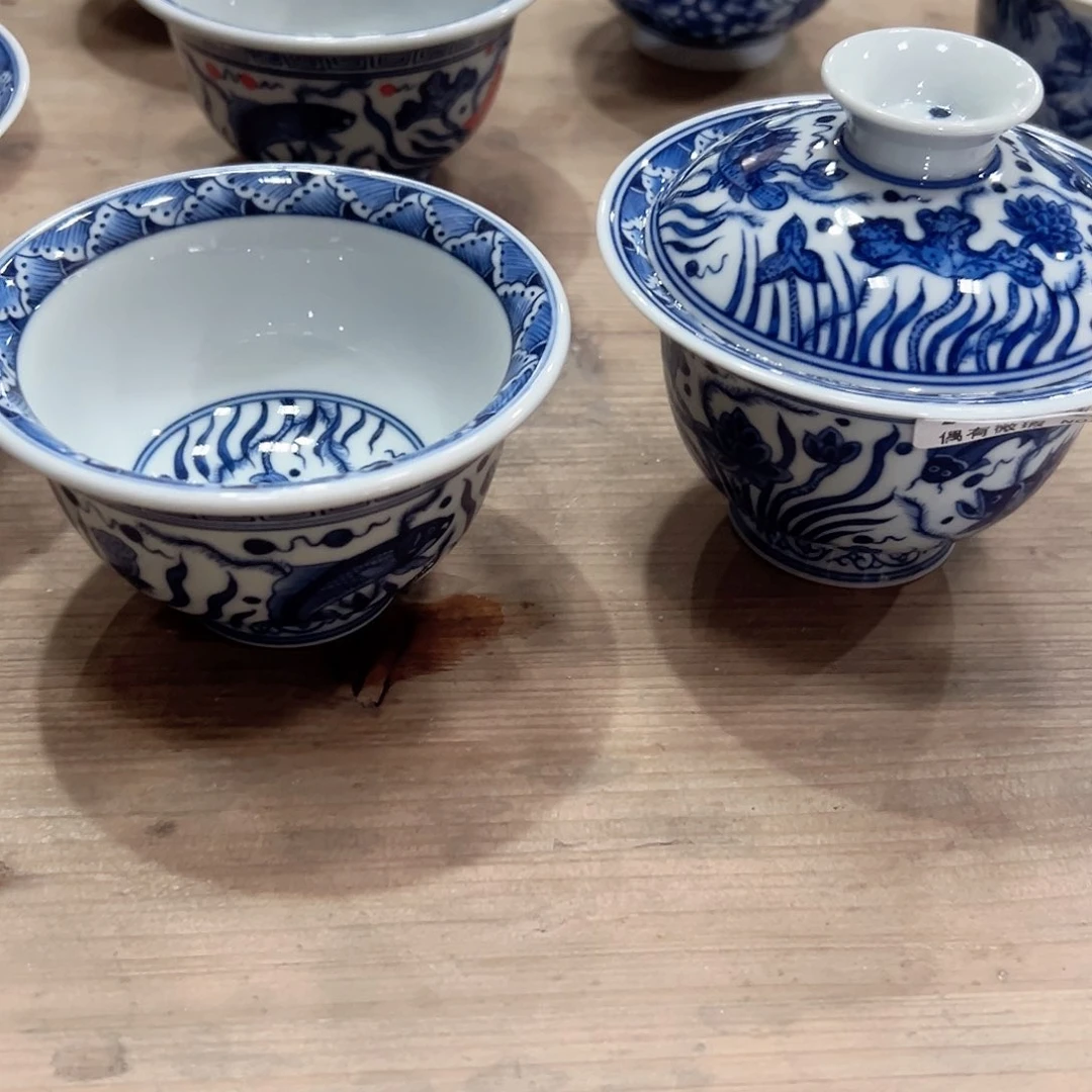 ?***球正宗景德镇柴窑茶具套组
