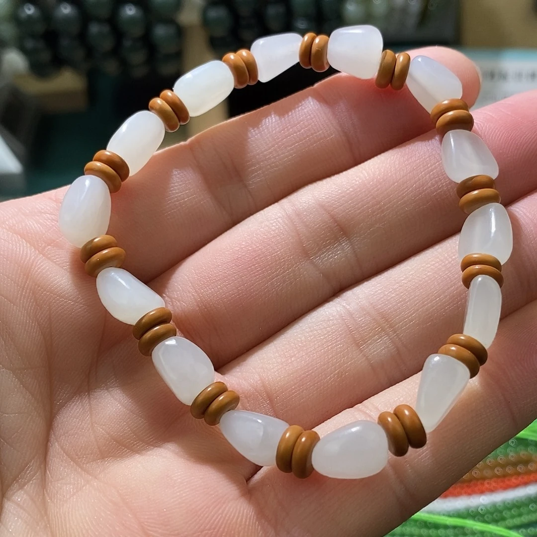 和田玉（白玉）未镶嵌手链