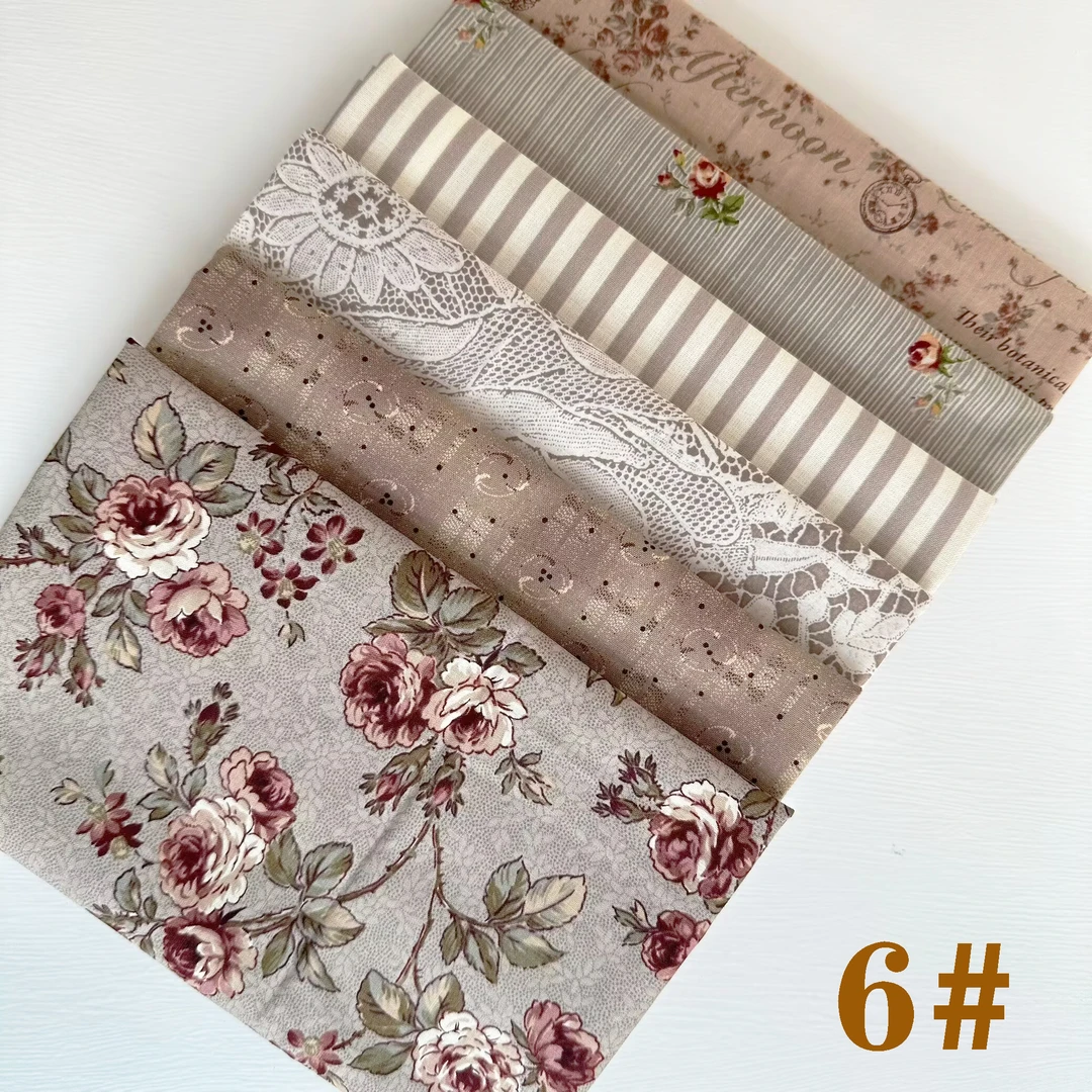 进口平纹印花 布组6#