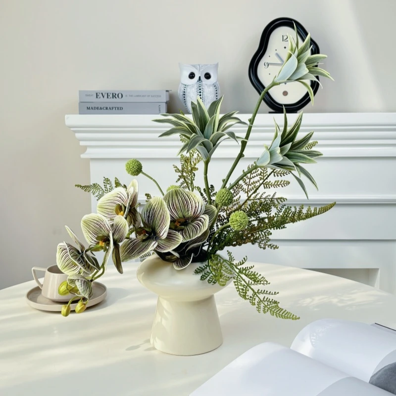 新中式轻奢真花摆件花束家居店桌面软装假花客厅装饰摆设