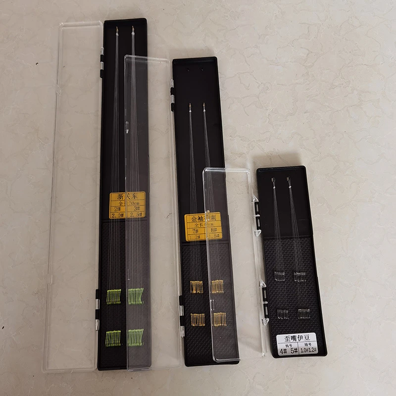 垂钓垂钓用品子线盒鱼钩对钩手绑钩渔具配件子线仕挂20付钓鱼渔钩