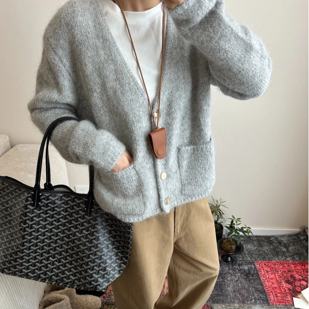 【NO退NO换】Our2羊驼毛秋冬气质针织毛衣开衫【C230706】