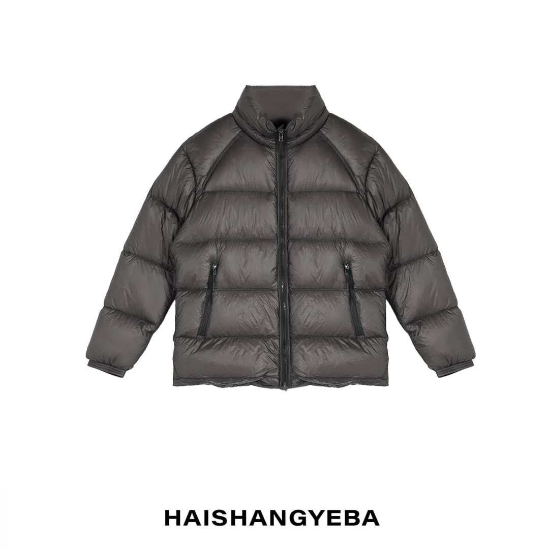 【海上叶爸】新款2025秋冬百搭90白鹅绒男女同款连帽保暖拉链羽绒服