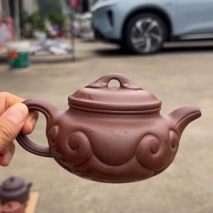 紫砂茶壶仿古如意350cc