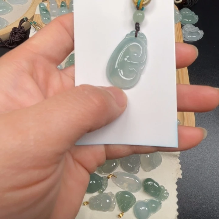 翡翠未镶嵌吊坠(不含链)翡翠