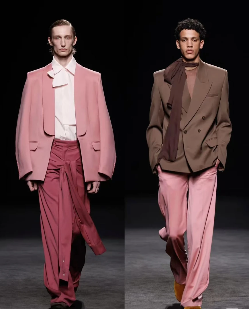 短裤拼接2025新款计师时尚百搭个性潮流气质轻奢男士休闲1123