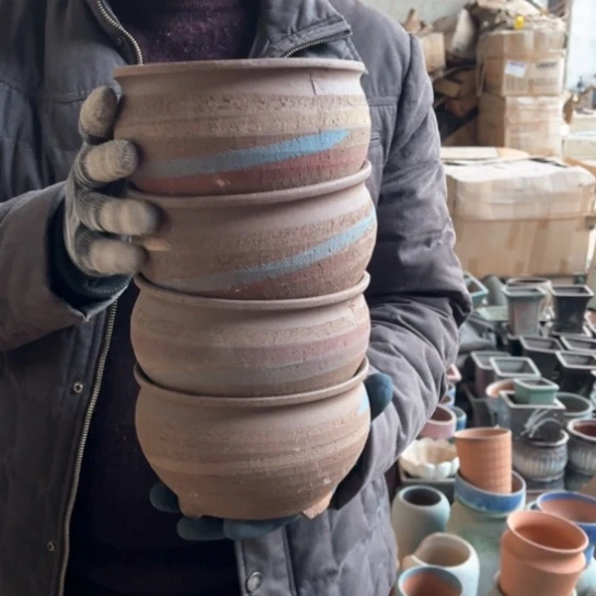 红陶口15高10瑕疵