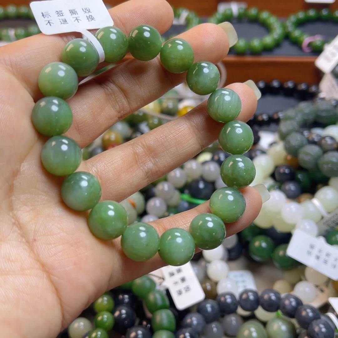 和田玉未镶嵌手链