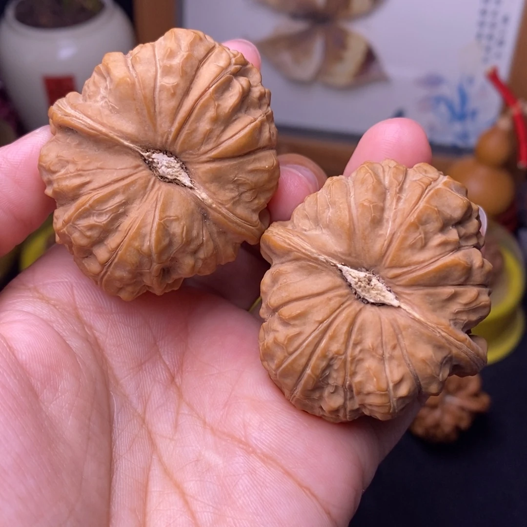 文玩核桃把件44南瓜墩