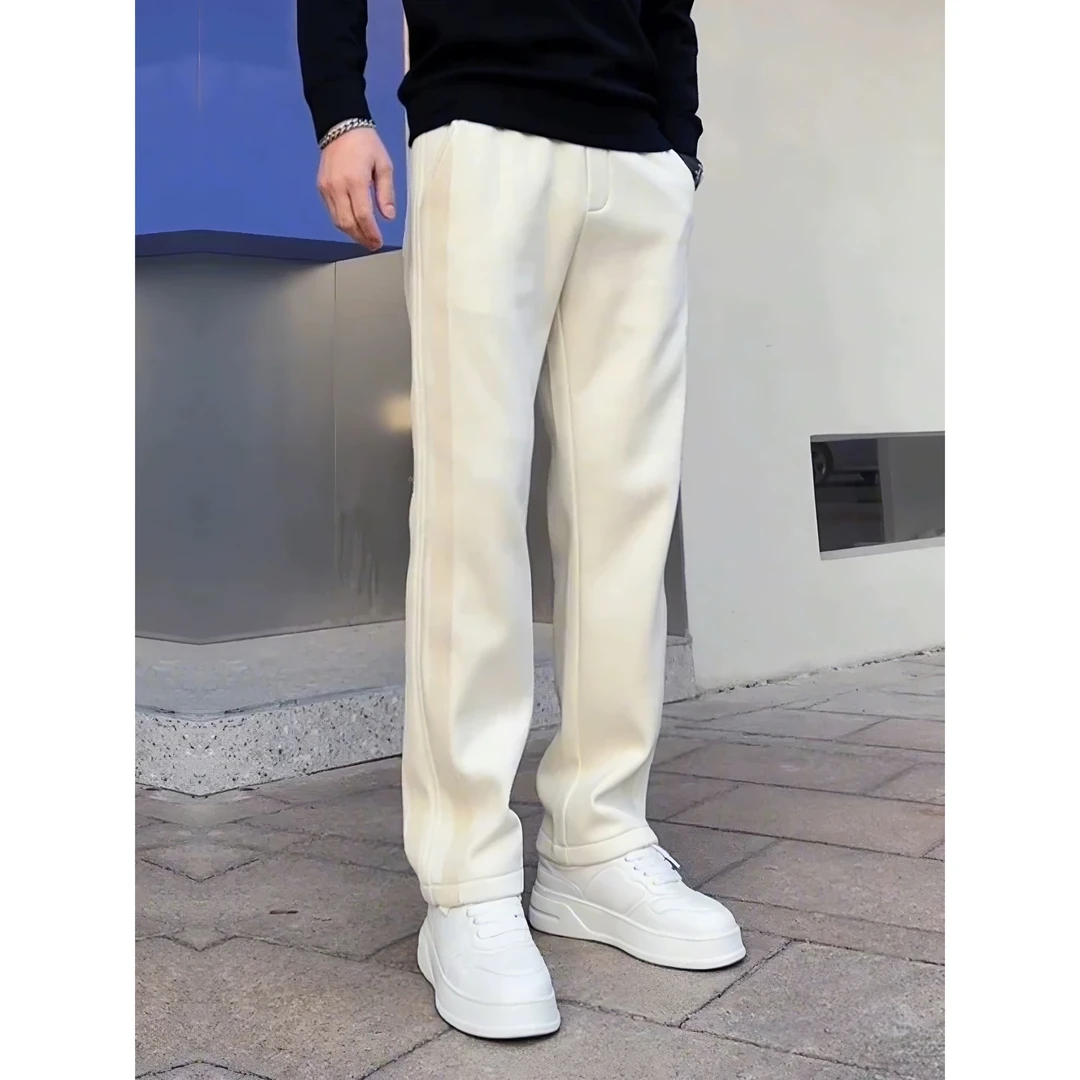 【JIESEN出品】春夏新款男士高级百搭轻奢防风透气直筒休闲裤男士