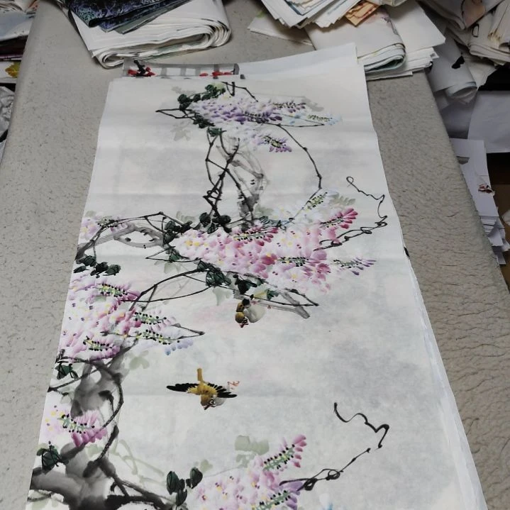 橘***了国画国画花鸟花鸟国画