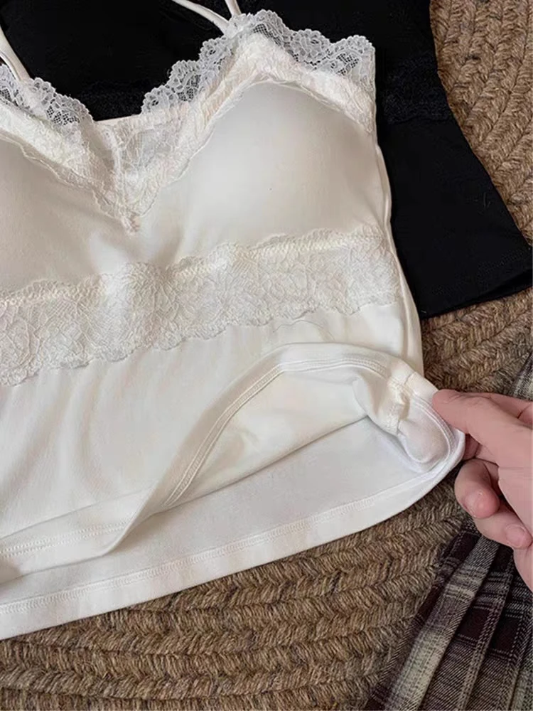 新款蕾丝花边吊带背心5041