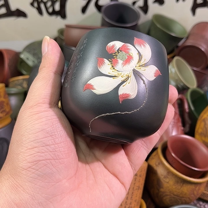 茶杯紫砂全手工紫砂主人杯