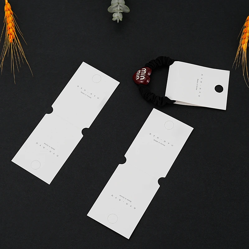 首饰展示架 韩版白色nyu发圈头绳饰品包装卡纸项链卡纸